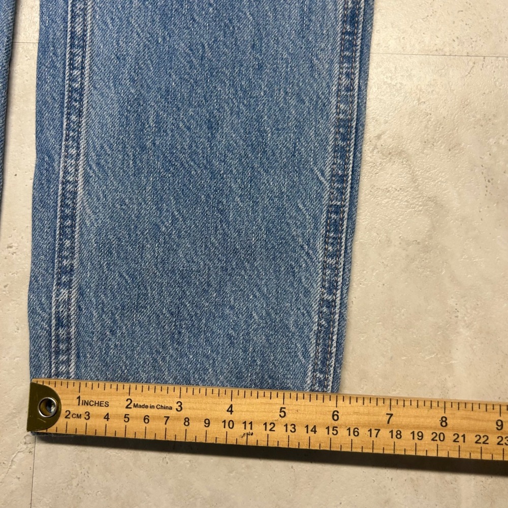 American Eagle Classic Overall Light Wash Denim Women XS Blue Cotton Blend - Picture 9 of 12